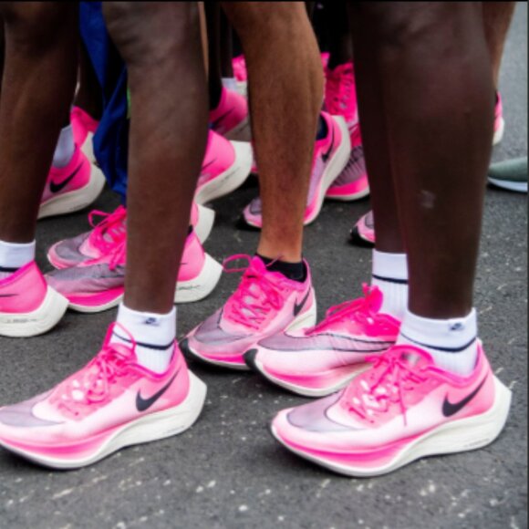 Nike ZoomX Vaporfly Electric Pink Blast Men's AO4568-600 - Picture 1 of 8